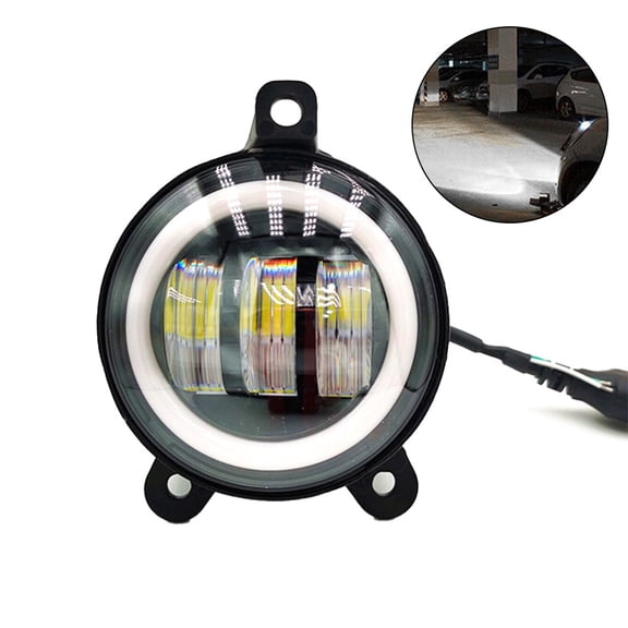 3.5inch Round LED Work Light Bar Spot Pods Driving Halo Fog Lamp Off-Road