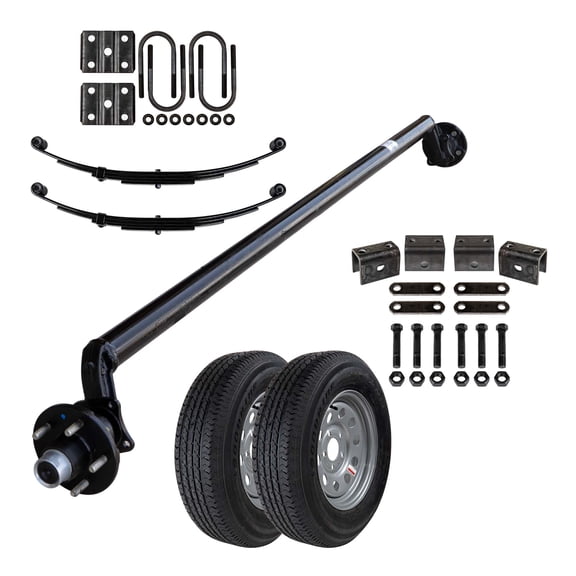 3.5k Light Duty Single Axle TK Trailer Kit - 3500 lb Capacity (Drop Original Series), 73/00 (Loose Spring Seats) / 5x4.5 Bolt Pattern