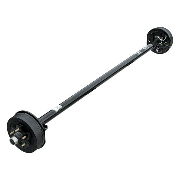 3.5k TK Trailer Axle - 3500 lb Electric Brake 5 Lug - Dexter Compatible, 73" Hubface 58" Spring Center / 5x4.5 Bolt Pattern