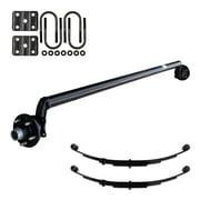 3.5k TK Trailer Axle Kit - 3500 lb Idler 4" Drop, 73/00 Loose Spring Seats / 5x4.5 Bolt Pattern