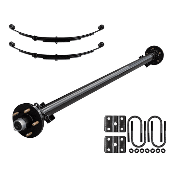 3.5k TK Trailer Axle Kit - 3500 lb Idler 5 Lug - Dexter Compatible, 61" Hubface 46" Spring Center / 5x4.5 Bolt Pattern