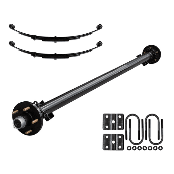 3.5k TK Trailer Axle Kit - 3500 lb Idler 5 Lug - Dexter Compatible, 95" Hubface 80" Spring Center / 5x4.5 Bolt Pattern