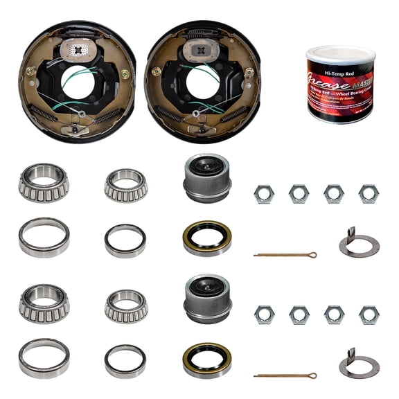 3.5k Trailer Axle Brake Assembly Replacment Kit - 3.5k 10x2.25" - Dexter Compatible - Right & Left Side