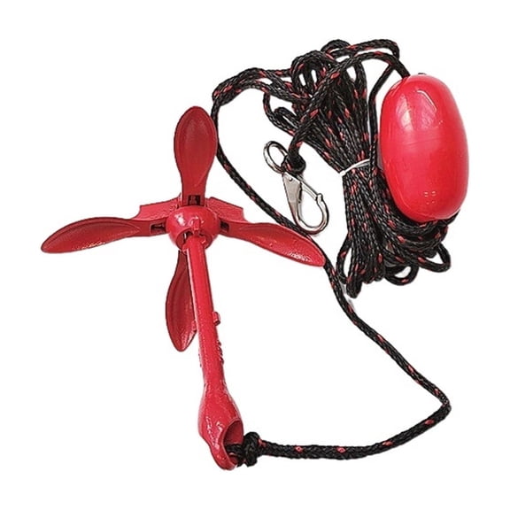 3.5lb Folding Anchor Kit with 66ft Marine Anchor Line & Buoy for Kayak Fishing, Canoes, Jet Ski, SUP Board and Small Boat
