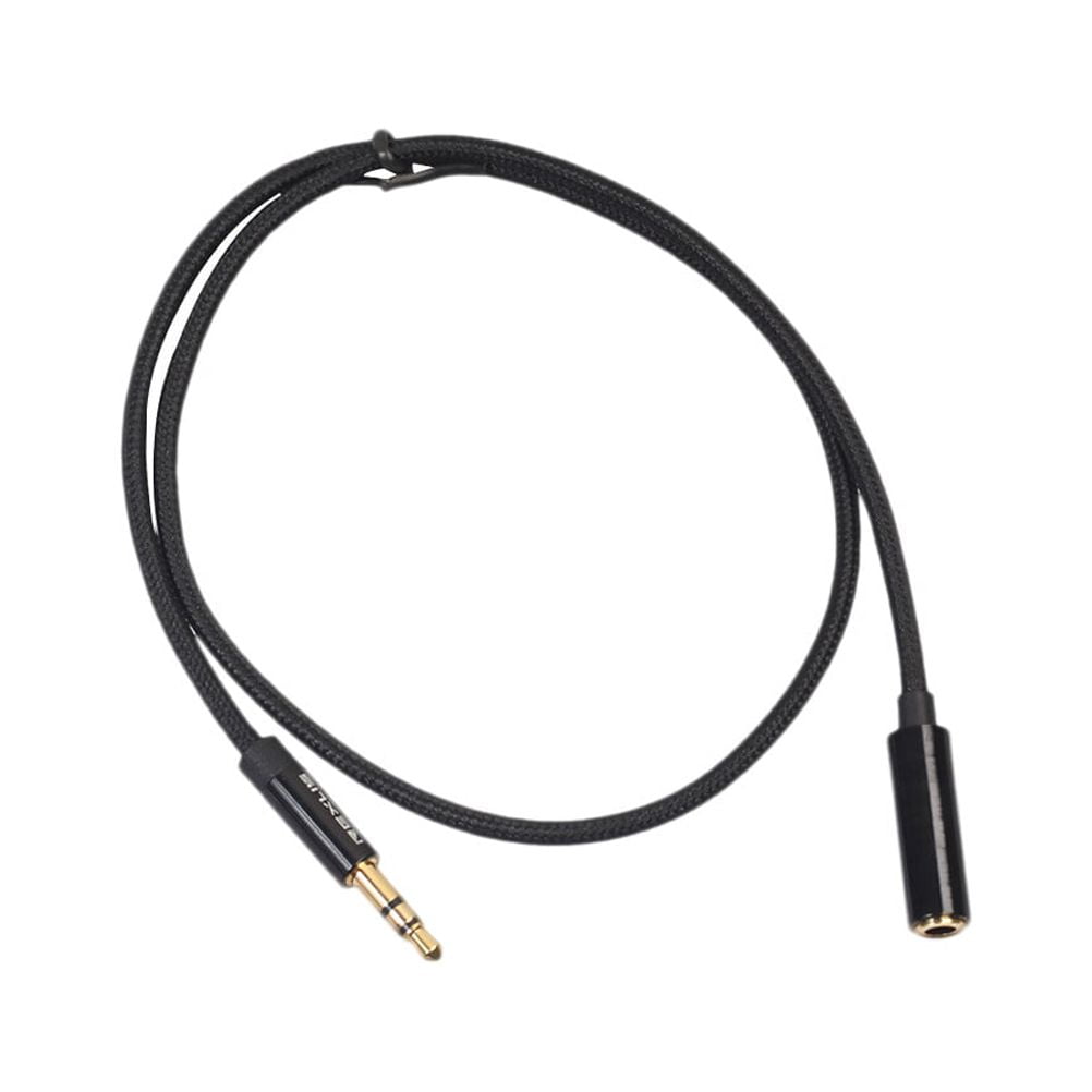 3.5mm 0.5 Meter Size Stereo Maletofemale Headphone Extension Line(Black)
