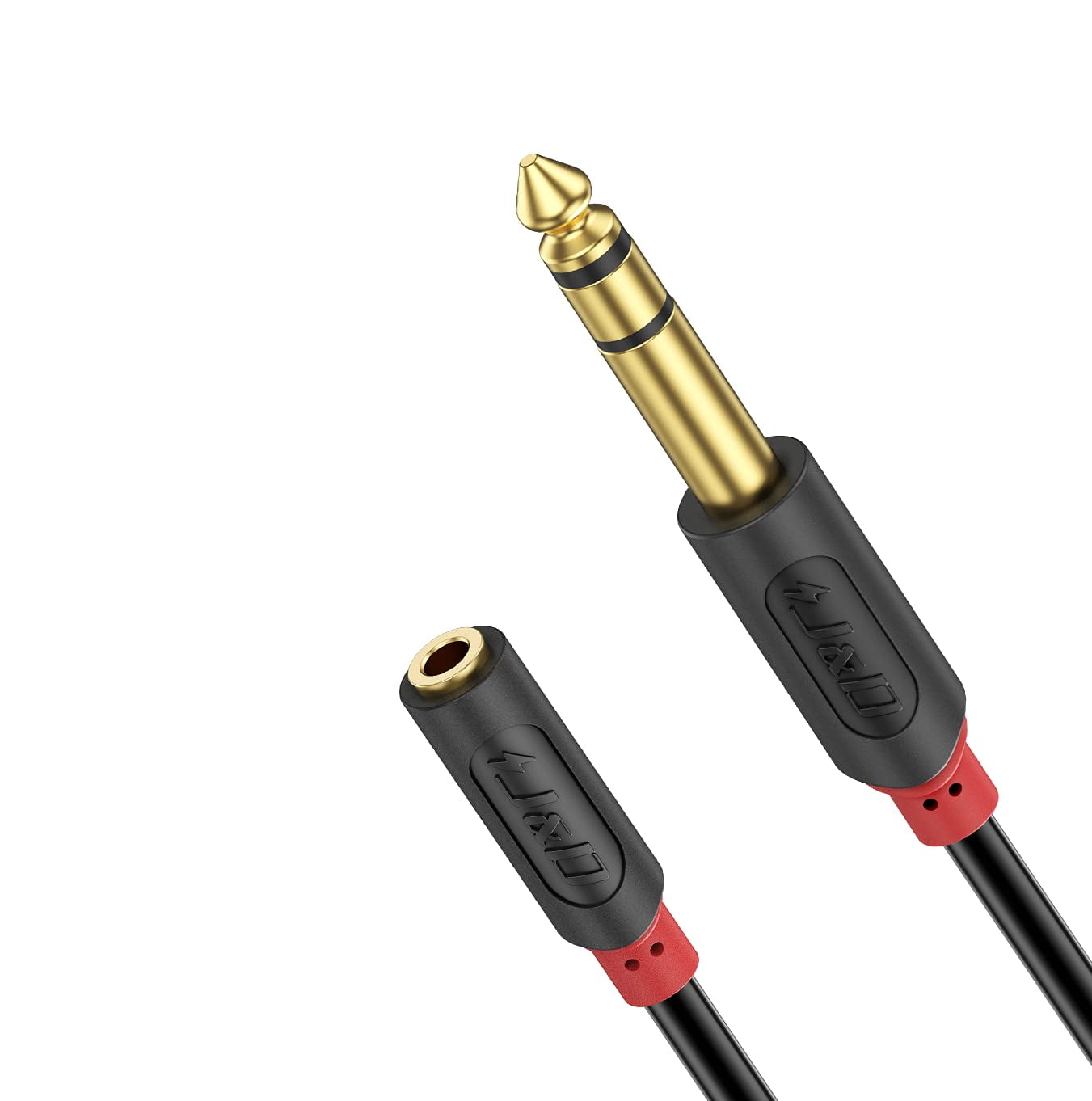 3.5mm to 1/4 Headphone Adapter Cable, Gold Plated Audiowave Series 1/8 inch Female TRS 6.35mm Male Stereo Audio Cable for Mixer Guitar Piano Amplifier Speaker, 3FT