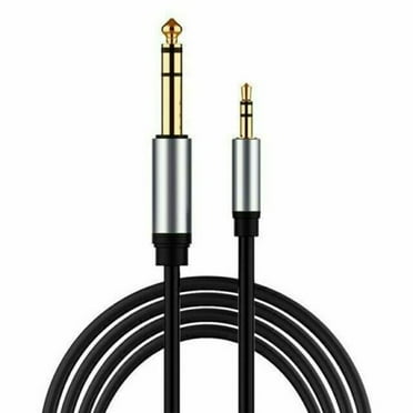 3.5mm 1/8" Male to 6.35mm 1/4" Male TRS Stereo Audio Cable for Amplifier Guitar （1m/3.2ft）