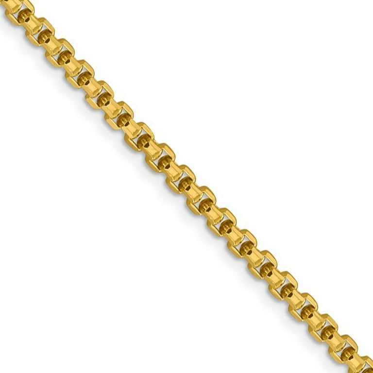 14k gold box chain 20 inch deals