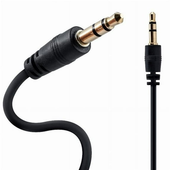 3.5mm, 2 ft. Stereo AUX Cable, Black