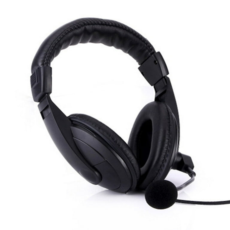 3 .5mm 3.5mm Stereo Headphone Headset Headphones Wired with Microphone Business Overhead
