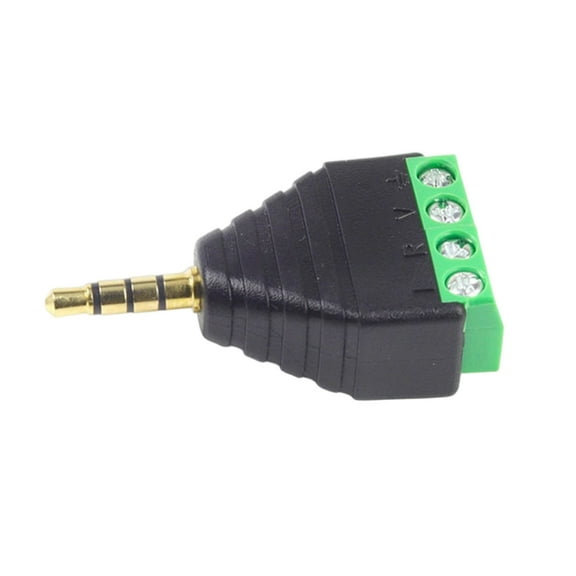 3.5mm 4 Pin Male/Female Connector Terminal Earphone Adapter Stereo Plug
