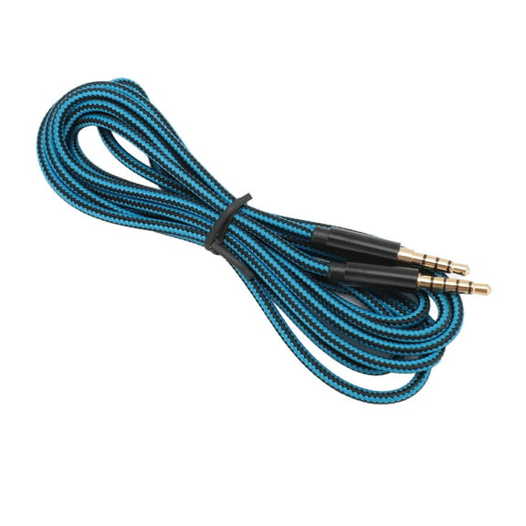 3.5mm 5 Pole Plug to 4 Cable Replacement Gold Plated Gaming Headset for Logitech Astro A10 A30 A40 2m