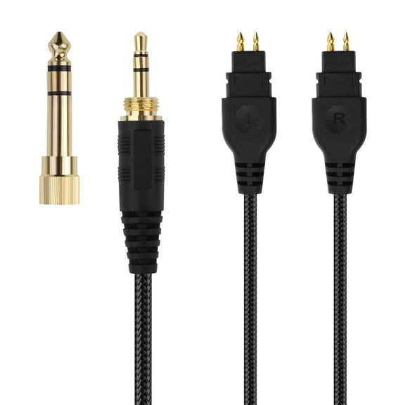 3.5mm&6.35mm Audio Cable Replacement HD600 Cable Compatible with Sennheiser HD660s HD6xx HD650 HD58X HD580 HD565 HD545 HD535 Headphones-6.5ft