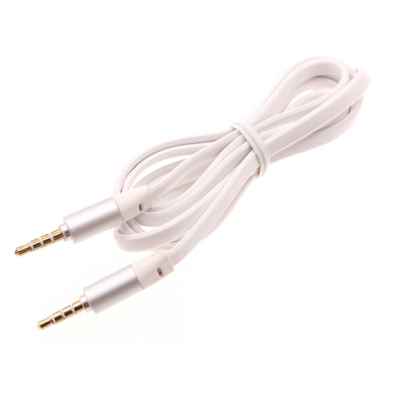 3.5mm 6ft Aux Cable Adapter Car Stereo Aux-in Audio Cord Speaker Jack Wire W5Z for ASUS ZenFone Max Plus M1, ROG Phone, 8 5Q - AT&T Fusion Z, RADIANT Max 5G, Calypso 2 - Blackberry Classic