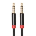 thumbnail image 1 of 3.5mm AUX Audio Cable 3.5mm Speaker Cable 4 Pole Nylon Headphone Car MP3 AUX Extension Cable Male, 1 of 6