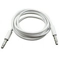thumbnail image 1 of 3.5mm AUX Audio Cable 4 Pole 1 Meter TPE Anaerobic Copper Wire Stereo Sound Male to Male for Car Headphone iPhone Android MP3 Player Speaker Auxiliary Connection High Fidelity Durable White Cord New, 1 of 3