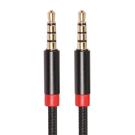 3.5mm AUX Audio Cable - Nylon Braided, Gold-Plated Plugs, 1/2/3M, For Phones/Car Stereos/Sound Systems