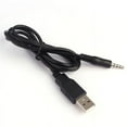 3.5mm AUX Audio To USB 2.0 Male Charge Adapter Cord For Car MP3