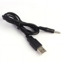 3.5mm AUX Audio To USB 2.0 Male Charge Cable Adapter Cord For Car MP3