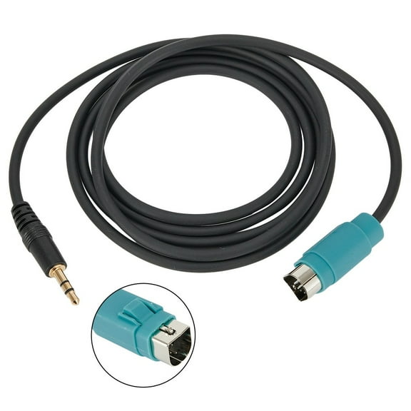 3.5mm AUX Input Interface Cable Adapter for ALPINE KCE-236B CDA-9884