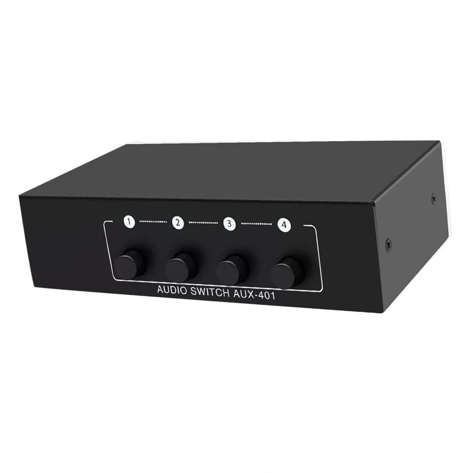 3.5mm AUX RCA L/R Bi-Directional Stereo Audio Switcher 4 in 1 Out A/B ...