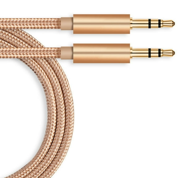 3.5mm AUXs Cable Flexible Nylons Braideds 3.5mm Stereos Sound Cable for Portable Speakers and Headphones