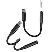 USB C Male to 3.5mm AUX Audio Female Adapter2Packfor iPhone 16 15 Pro Type C DAC Headphone Jack Cable Dongle for Apple for iPad Converter Compatible for Samsung Galaxy S25 Car Connector Accessories