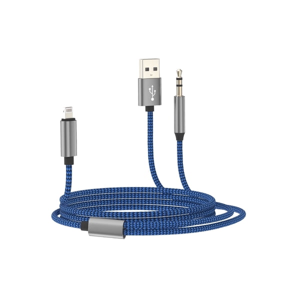 Lightning to AUX Headphone Cable 1.2M 3.5mm Jack USB Charging Adapter for iPhone 14 13 12 Pro Max Splitter for Apple Connector for iPad Speaker Stereo Earphone Charging Plug Car Accessories
