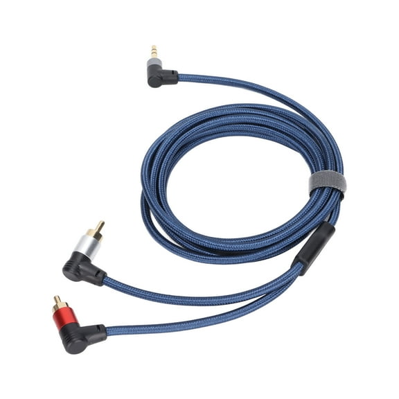 3.5mm Audio Adapter,3.5mm Male To 2RCA Male Adapter Braid Nylon Stereo Audio Cable For Speakers Mixer,Car Electronics Accessories