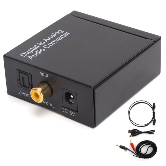 3.5mm Audio Adapter Digital Optical Coaxial to Analog RCA L R Converter for Home Professional Audio Switching(Host USB Cable Optical Cable Audio Cable ) Bienvenido