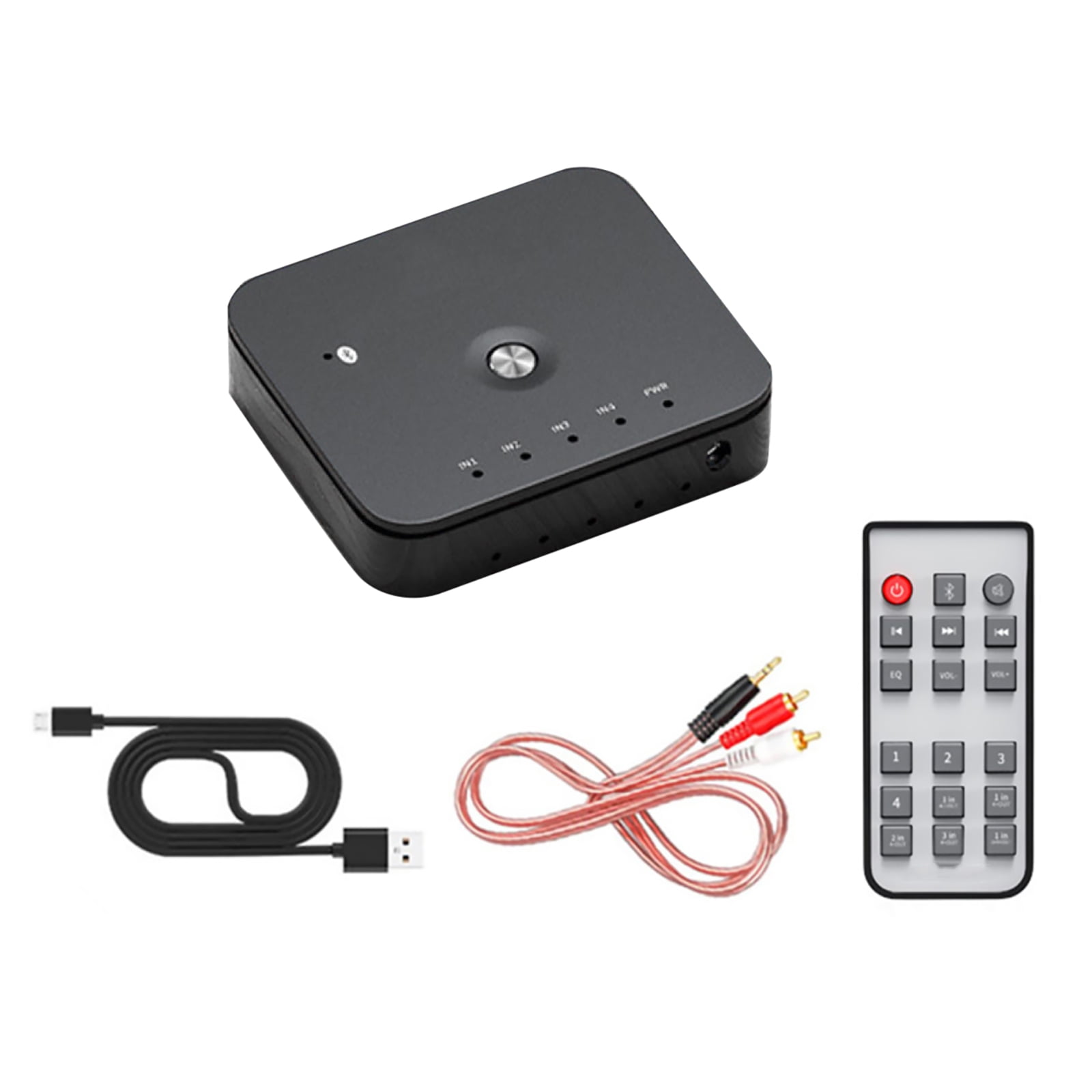 3.5mm Audio Adapter Switcher Laptop Remote Control Bluetooth Receiver ...