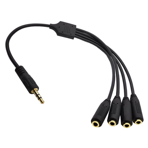 3.5mm Audio Cable,DC3.5 Stereo Male, Divided Into 4 DC3.5 Stereo Female