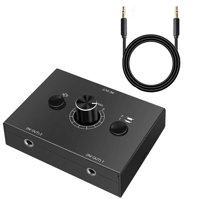 3.5mm Audio Switch Switcher Plug and Play Compact and Mini Size for