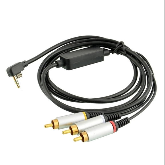 3.5mm Audio Video AV Cable Adapter to 3RCA Extension Cord Composite Data Cord for to TV Monitor