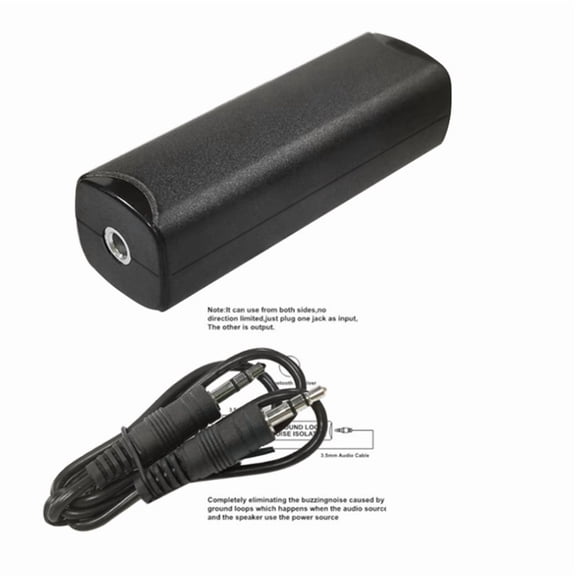 3.5mm Auditory Isolator for Reducing Ground Looping Noise in Car Home Auditory Audio Isolator Common Ground Noise Filter