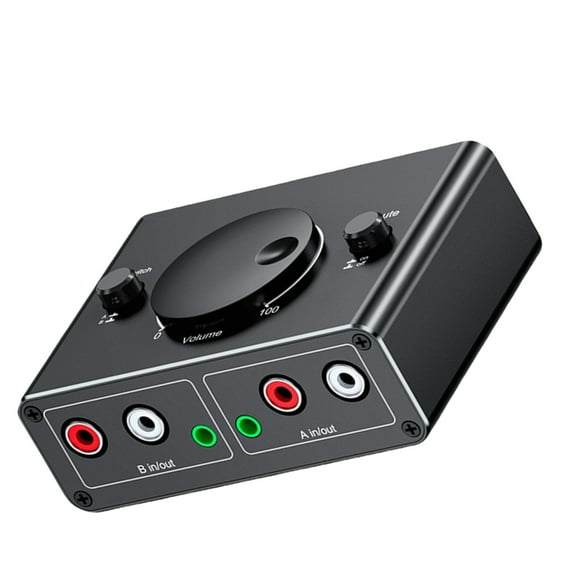 3.5mm Auditory Switcher 2 In 1 Out Bidirectional For Headphones And Music Box
