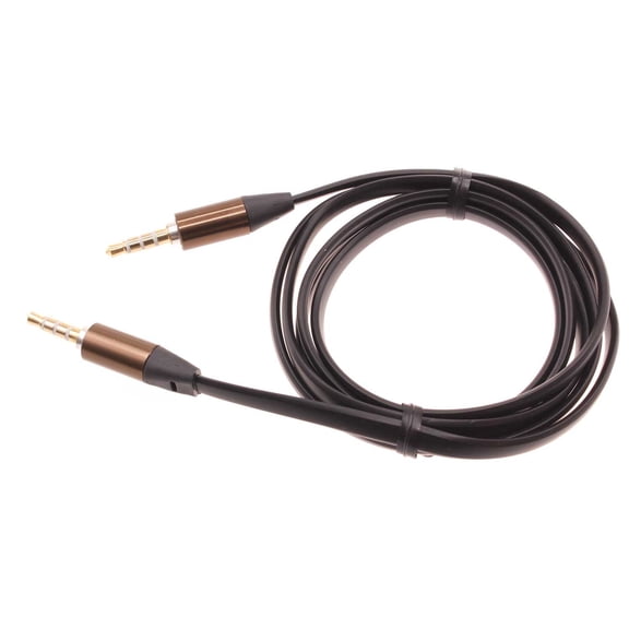 3.5mm Aux Cable Adapter Car Stereo Aux-in Audio Cord Speaker Jack Wire Black V3M for ASUS ZenFone Max Plus M1, ROG Phone, 8 5Q - AT&T Fusion Z, RADIANT Max 5G, Calypso 2 - Blackberry Classic