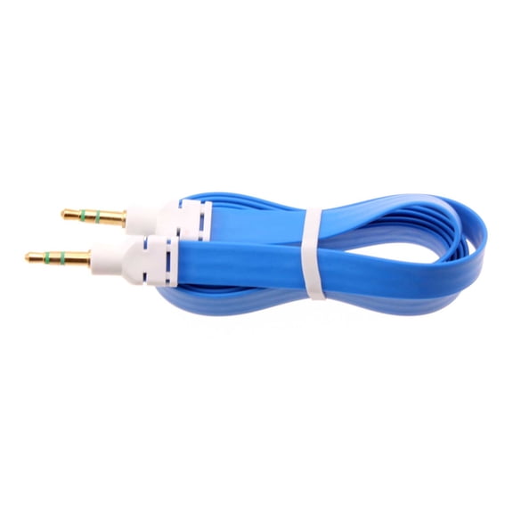 3.5mm Aux Cable Adapter Car Stereo Aux-in Audio Cord Speaker Jack Wire Blue R7X for BLU Vivo XL4 X5, Life One X3, Studio X8 HD Touch, Pure View, R1 Plus, Go, X2 Play S, HD