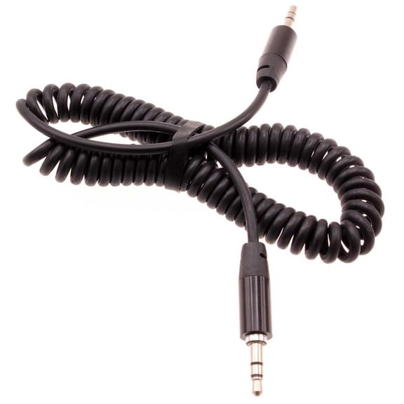 3.5mm Aux Cable Adapter Car Stereo Aux-in Audio Cord Speaker Jack Wire Coiled N4N for LG Phoenix 3 2, Harmony 4 2, Fortune 2, Aristo 2 Plus, Escape 3 (K373) - Motorola One Zoom, Moto X4 X