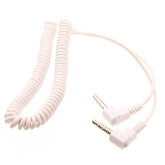 3.5mm Aux Cable Adapter Car Stereo Aux-in Audio Cord Speaker Jack Wire Coiled W7W for Oculus Go - OnePlus Nord N200 5G N100 N10 5G - Orbic Magic 5G - Samsung Galaxy XCover Pro View