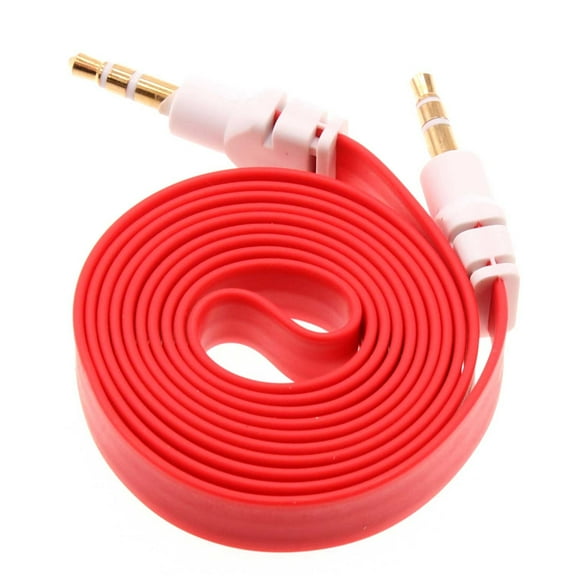 3.5mm Aux Cable Adapter Car Stereo Aux-in Audio Cord Speaker Jack Wire Green P6E for ASUS ZenFone Max Plus M1, ROG Phone, 8 5Q - AT&T Fusion Z, RADIANT Max 5G, Calypso 2 - Blackberry Classic