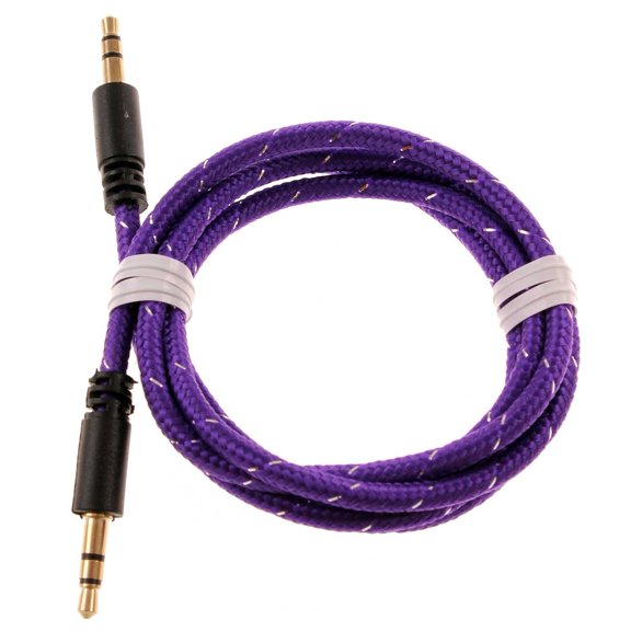3.5mm Aux Cable Adapter Car Stereo Aux-in Audio Cord Speaker Jack Wire N2X for Motorola Moto G Stylus (2022) (2021) Pure G7 Power (2022) (2021) (2020) e6 E5 Plus Play Fast, Droid Turbo 2, E4