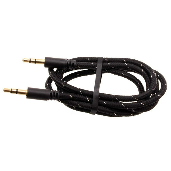 3.5mm Aux Cable for Cricket Debut Smart/S3/S2/Flex - Adapter Car Stereo Aux-in Audio Cord Speaker Jack Wire Braided