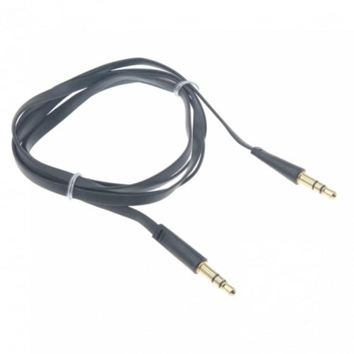 3.5mm Aux Cable for Galaxy A51, A01 Phones - Adapter Car Stereo Aux-in Audio Cord Speaker Jack Wire Flat Black B1Q for Samsung Galaxy A01 / A51