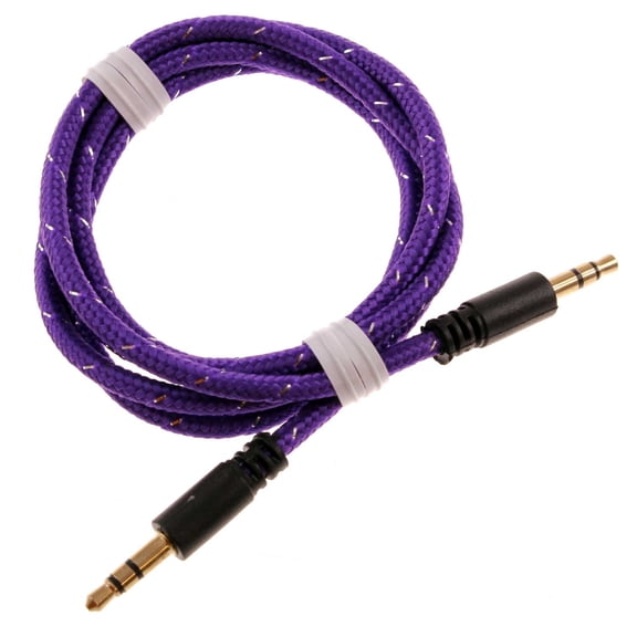 3.5mm Aux Cable for HMD Vibe - Adapter Car Stereo Aux-in Audio Cord Speaker Jack Wire Braided for HMD Vibe