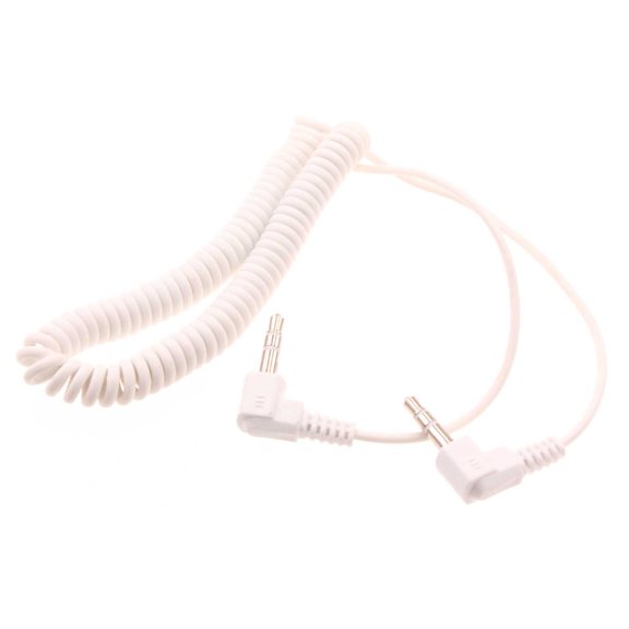 3.5mm Aux Cable for HMD Vibe - Adapter Car Stereo Aux-in Audio Cord Speaker Jack Wire Coiled for HMD Vibe