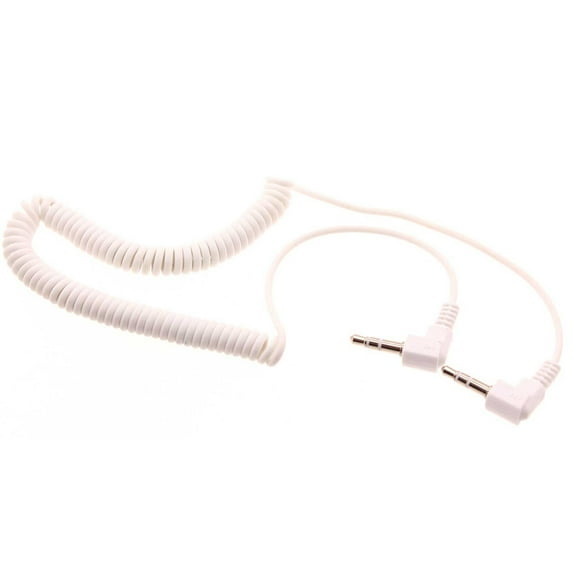 3.5mm Aux Cable for Samsung Galaxy A06 - Adapter Car Stereo Aux-in Audio Cord Speaker Jack Wire Coiled for Galaxy A06