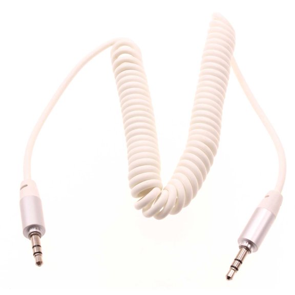 3.5mm Aux Cable for iPad Air 10.5" (2019 3rd Gen) - Adapter Car Stereo Aux-in Audio Cord Speaker Jack Wire Coiled