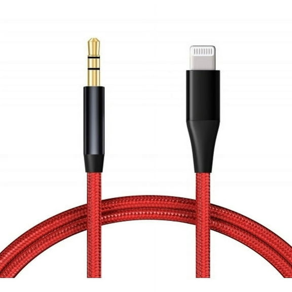3.5mm Aux Cable for iPhone 14/14 Pro/Pro Max/13/13 Pro/Pro Max/12 Pro/Pro Max/Pro Plus/Max Mini - Audio Cord Car Stereo Aux-in Speaker Wire Headphone Jack Adapter Braided J3G