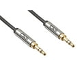 thumbnail image 1 of 3.5mm Aux Headphone Extension Cable 3 Feet (0.9 Meters) 3.5mm Male to Male Stereo Audio Cable 3ft (0.9M) for Car, Stereo, iPhone, Smartphone or Any Audio Device MM180854 (2 Pack), 1 of 6